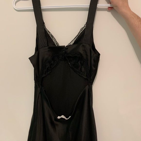 NEVER WORN Envy & Grace Black Silk Midi Dresss - Picture 4 of 5